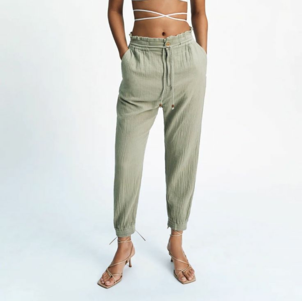 ZARA Soft Jogging Pants: Light Khaki